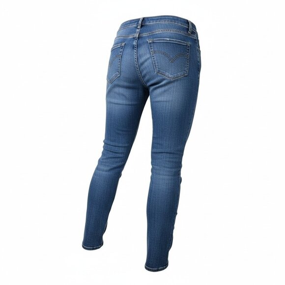 Old Navy Jeans Womens 10 Reg Curvy Profile Mid Rise Blue Bootcut Stretch Denim - Picture 2 of 7